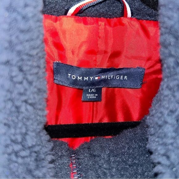Tommy Hilfiger Zipper Front Hooded Fuzzy Jacket - Picture 2 of 8